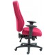 BULK - 8 x  Burgundy Cheetah Fabric 24hr Heavy Duty Office Chair
